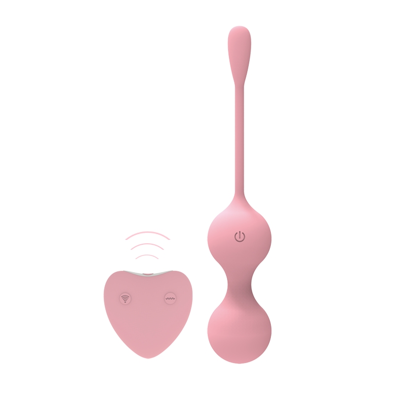 Вагинальные шарики с вибрацией "Luxeluv MI" на дистанционном пульте управления, розовые 